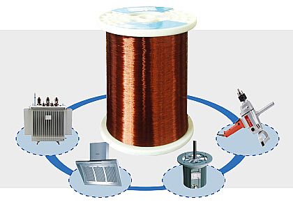 Polyesterimide enameled round copper wire Class 180